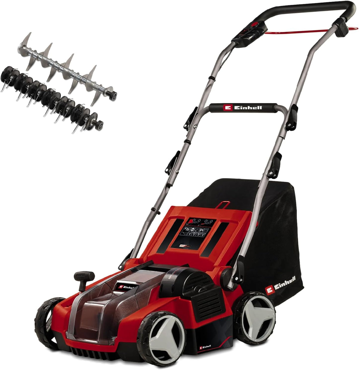 Einhell Vertikutierer, 36 V, 35 cm, 28 L, Schwarz, Akku- -Lüfter GE-SA 36/35 Li-Solo Power X-Change (Li-Ion, bürstenloser Motor