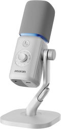 Amaran Monitor, Weiß, Mic Kabelloses USB-C Desktop-Mikrofon KI-Rauschreduzierung
