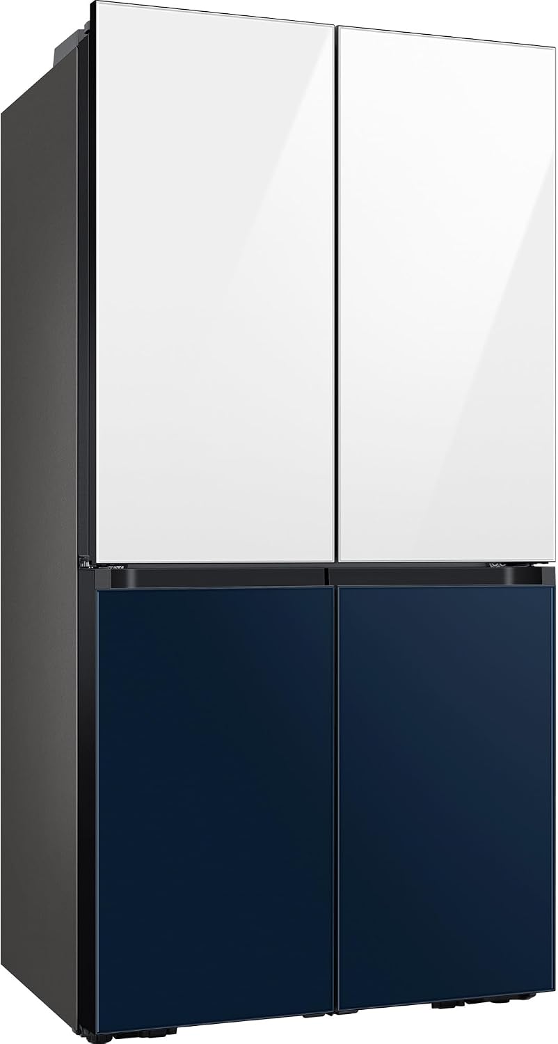 Samsung Kühlschrank, 183 cm, Weiß/Marineblau, RF65A96768A/EG French Door, 647ℓ, Bespoke Design, Cool Select+, No Frost+