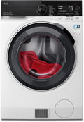 AEG Waschtrockner, 10 kg, 6 kg, Weiß, WiFi mit Wärmepumpe, Waschen, Trocknen, EEK B/A, Serie 9000 AbsoluteCare - Schonend Trocknen selbst Wolle &