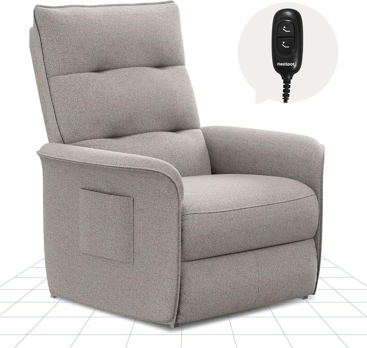 FLEXISPOT Relaxsessel, Mehrfarbig, Elektrisch X1, Fernsehsessel mit liegefunktion