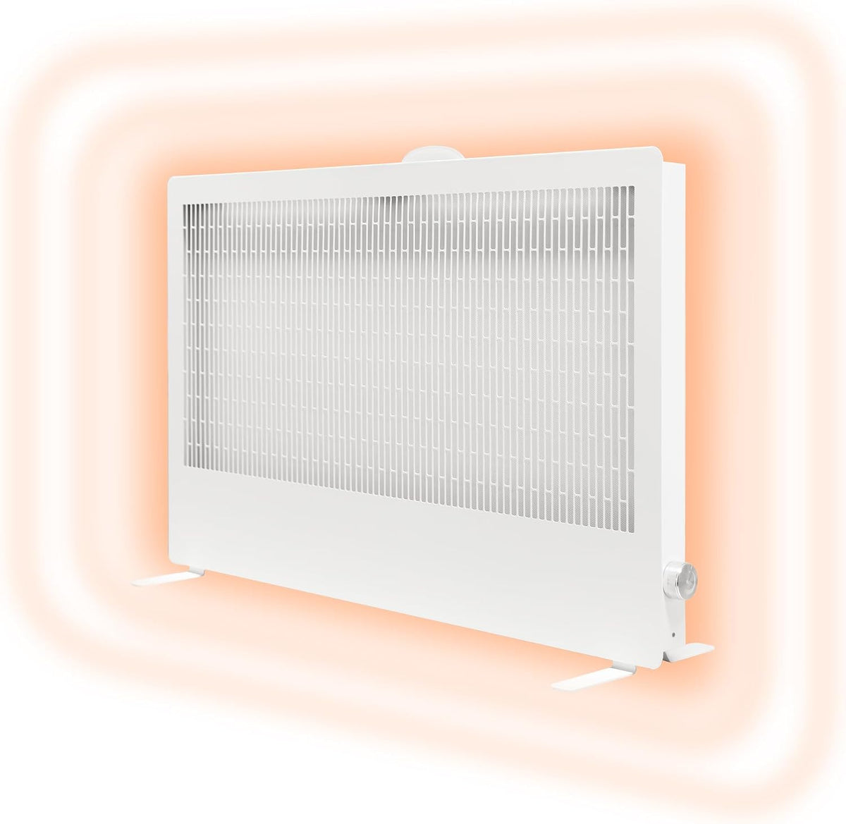 byecold Heizkörper, 1700 W, Schwarz, Infrarotheizung Standgerät, mobile Infrarotheizung, stufenlos verstellbarer Drehknopf