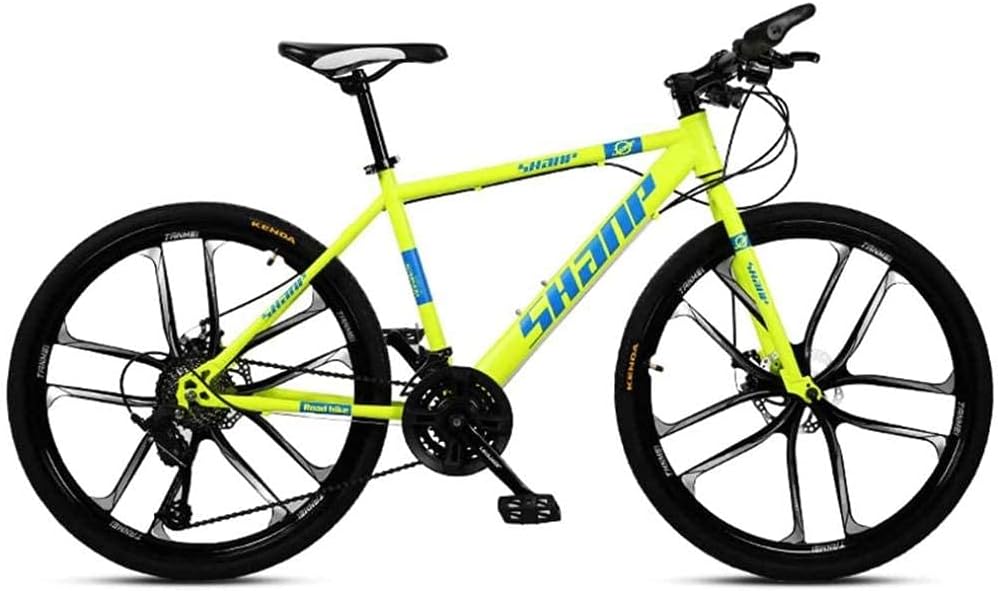QUNINE Mountainbike, 26 Zoll, Schwarz, Herren Doppelscheibenbremse Hardtail Fahrrad Verstellbarer