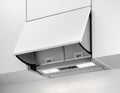 AEG Dunstabzugshaube, 266 m, 67 dB, 56 cm, Grau, DEB2531S Einbau- / Abluft oder Umluft / / / max. ³/h / min., max. (A) / D / Schiebeschalter /