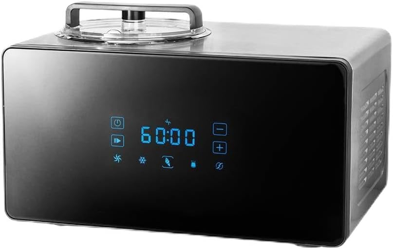 SPRINGLANE Eismaschine & Joghurtbereiter Erika 2,5 L mit selbstkühlendem Kompressor 250 W, Eiscrememaschine aus Edelstahl mit Kühl- und Heizfunktion