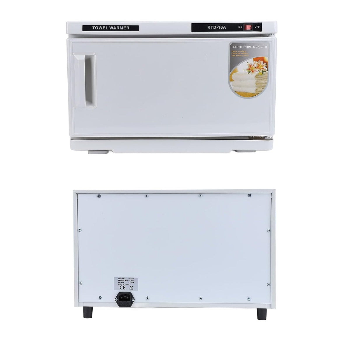 Pongnas Tuchwärmer, 16 L, 220 V, Silber, Hand -Schrank, Edelstahl-Handtuchheizung mit Breiter Wärmeverteilung