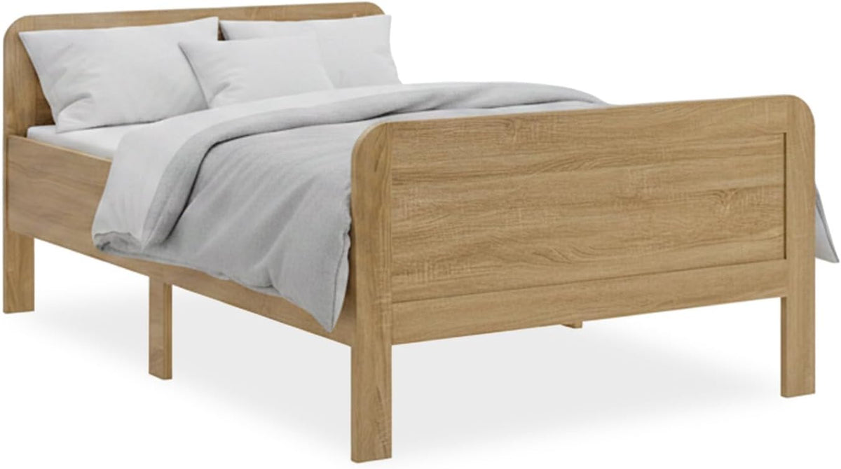 Homestyle4u Bett, Natur, Komfort Senioren 140x200 Holz