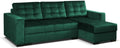 Sofa MEBLE-LUX, 242 cm, Grün, Universal Eck mit Schlaffunktion und 2 Bettkasten LARO I
