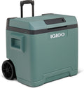 Igloo Kühltaschen & -boxen, 230 V, 42 L, 12 V, Grün/Schwarz, IE42 elektrische Kühlbox, Thermoelektrische Kühlbox mit Rollen und Teleskopgriff